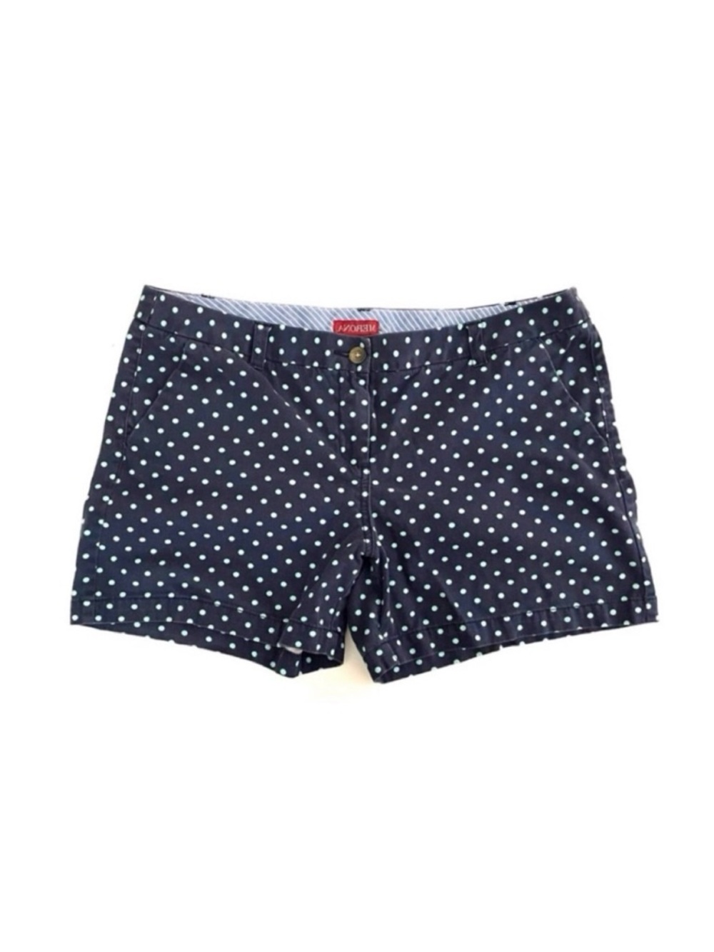 Merona Chino Shorts in Prewashed Cotton Polka Dot Print